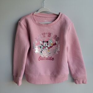 Jumping Beans Toddler Girls 4T Disney Minnie Mouse Skating Sweatshirt